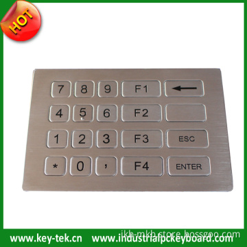 20 Keys Vandal Proof Numeric Keypad for ATM
